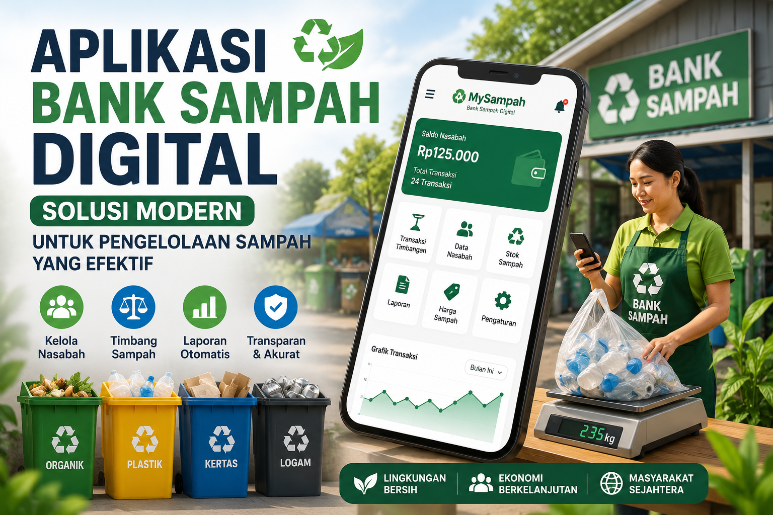 Aplikasi Bank Sampah Digital: Solusi Modern untuk Pengelolaan Sampah yang Efektif